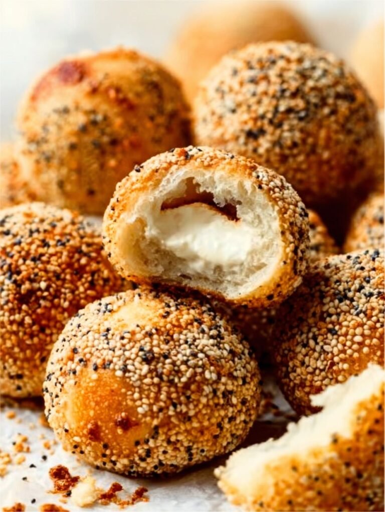 Alles-Bagel Käsebällchen: So knusprig & cremig!