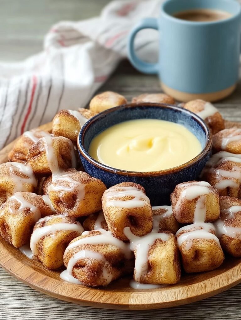 Blitzschnelle Airfryer Zimtschnecken-Bites zum Dippen