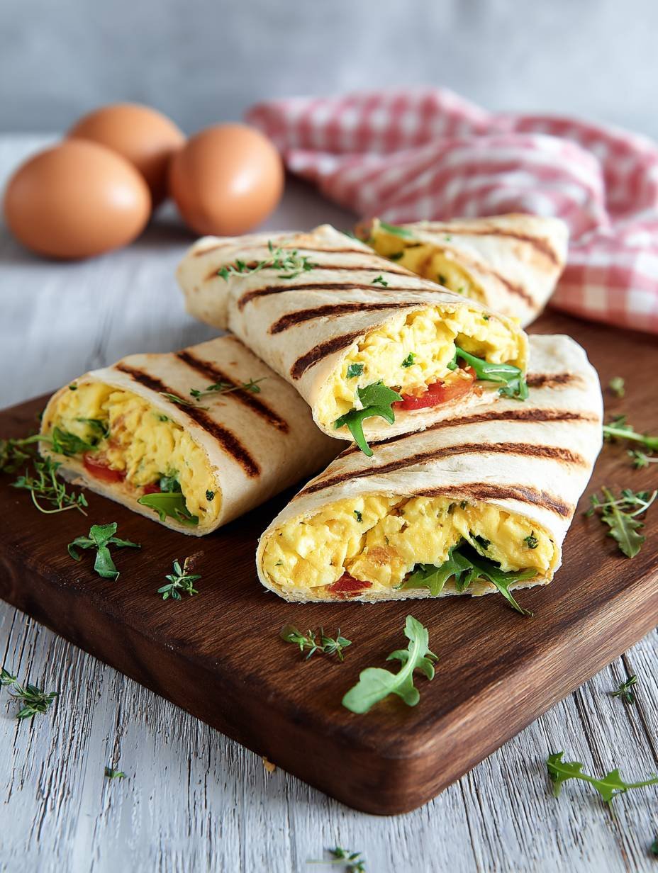 Cremige Rührei-Wraps: Perfekt gegrillt & lecker. image 2