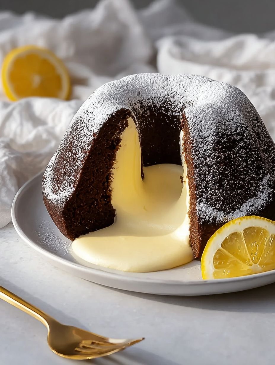 Der saftigste Schoko-Gugelhupf mit Zitronenfüllung image 2