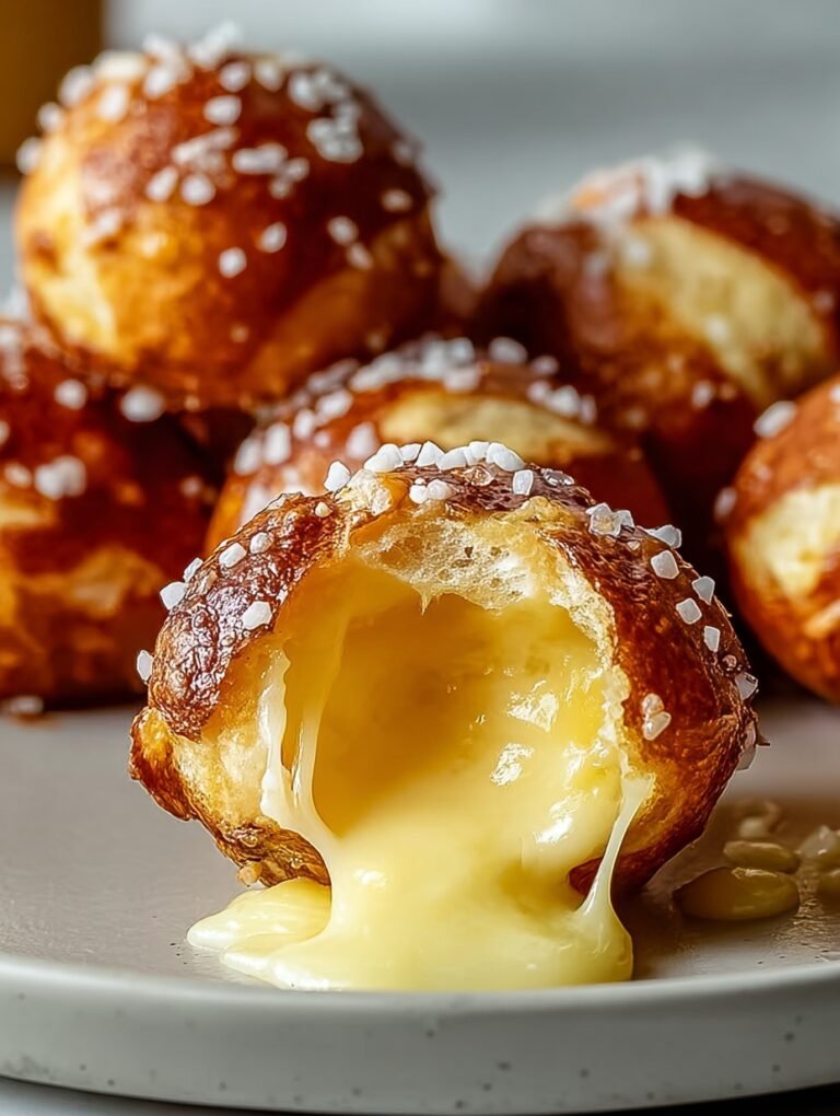 Die leckersten Käsebrezel-Bissen mit cremigem Kern