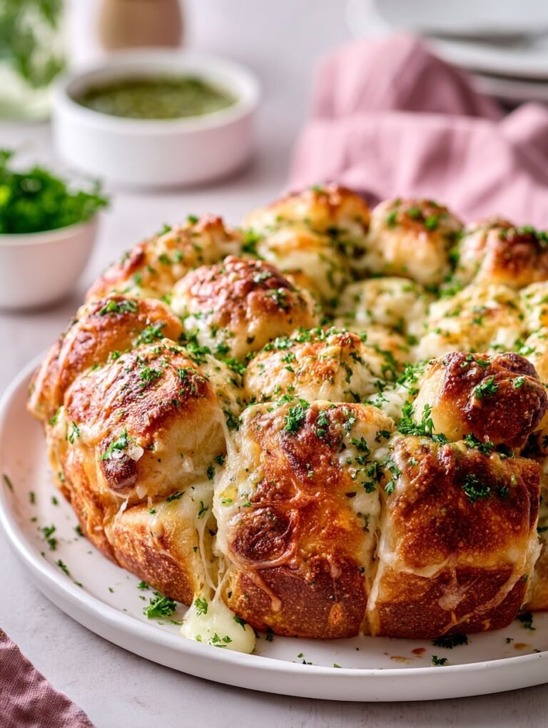 Dieses Käse-Knoblauch-Zupfbrot musst du probieren!