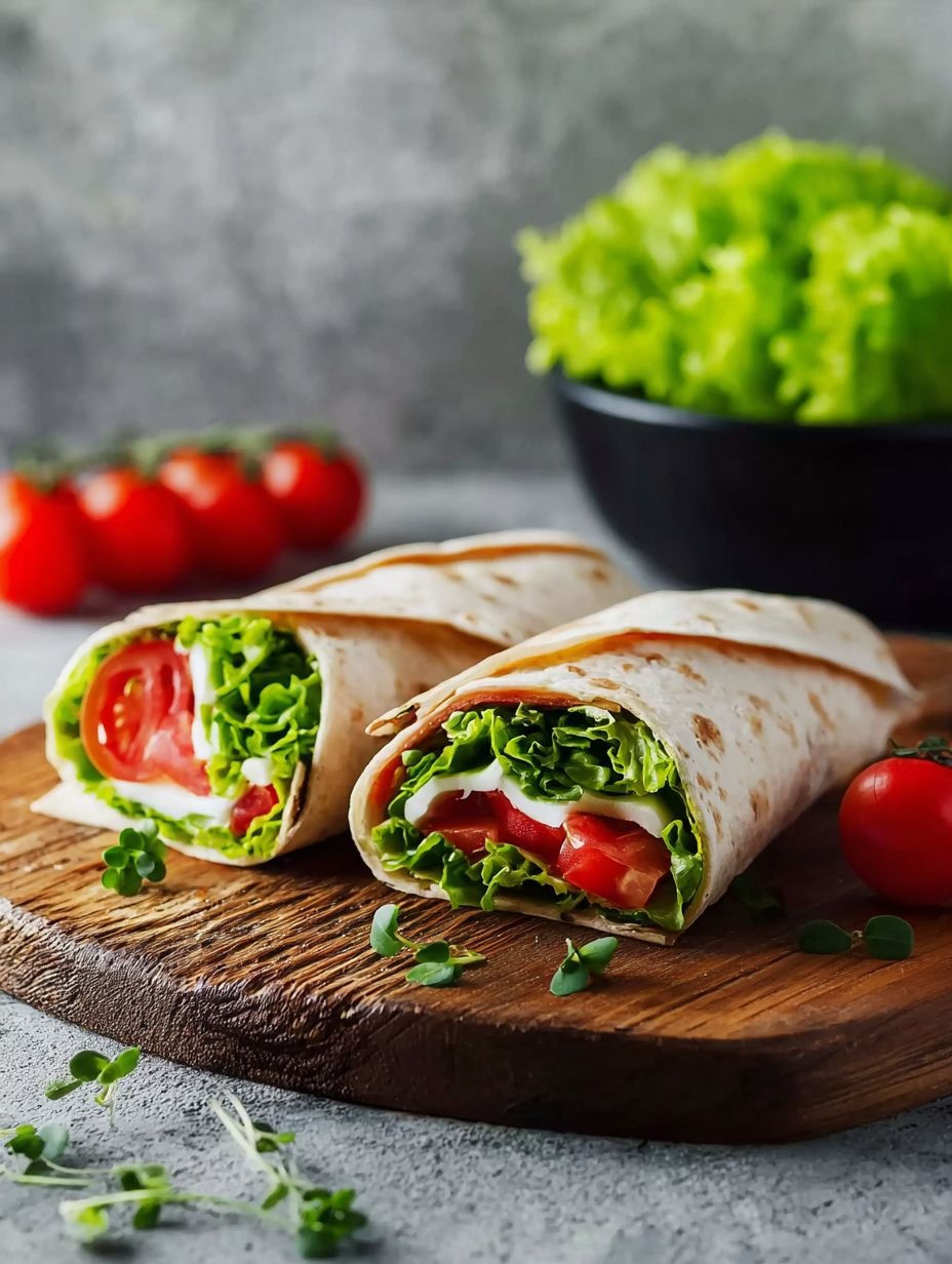 Gesunde Tomaten Mozzarella Wraps für den schnellen Hunger image 2