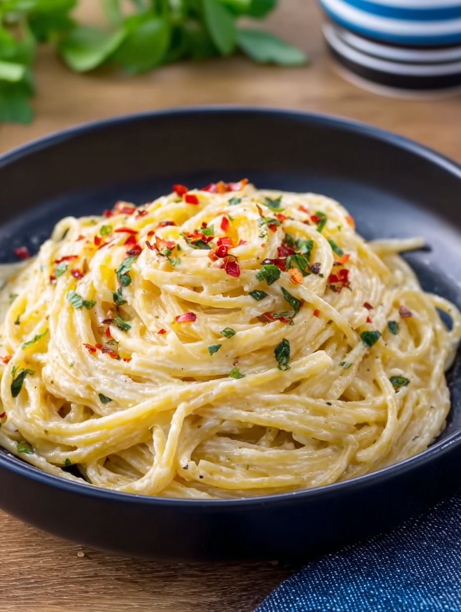 Himmlisch cremige Spaghetti mit Pepp. image 2