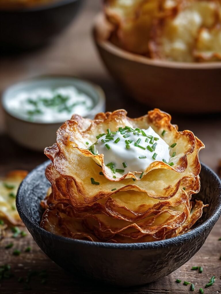 Knusprige Kartoffelchips selbst machen | Airfryer Rezept.