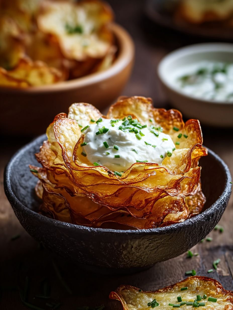 Knusprige Kartoffelchips selbst machen | Airfryer Rezept. image 2