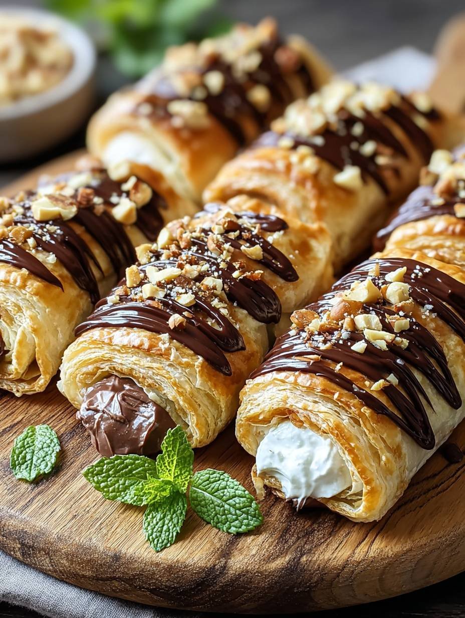 Knusprige Nutella Blätterteig-Röllchen selber machen. image 2