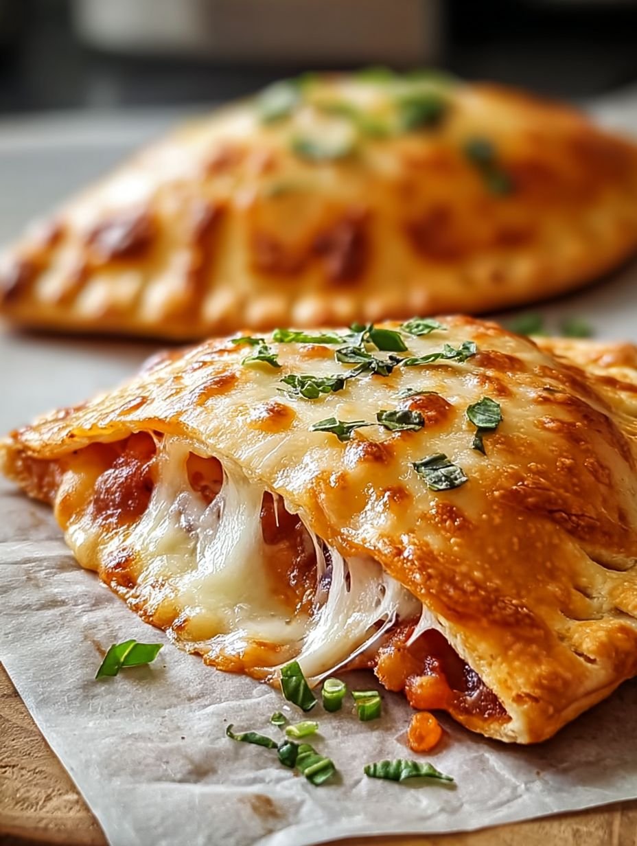 Knusprige Pizza-Taschen mit viel schmelzendem Käse image 2