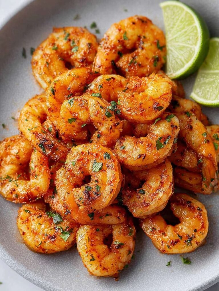 Würzige Airfryer Garnelen: Knusprig in nur 10 Minuten.