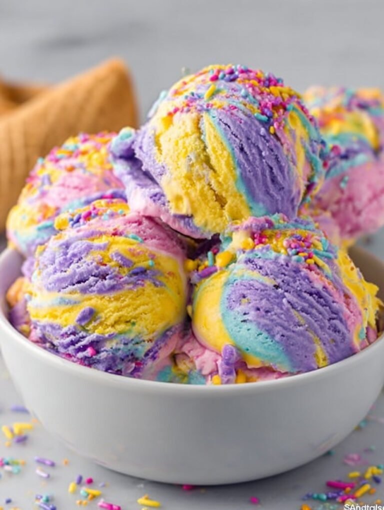 Bunte Eiscreme selbst machen: Ein einfaches Rezept