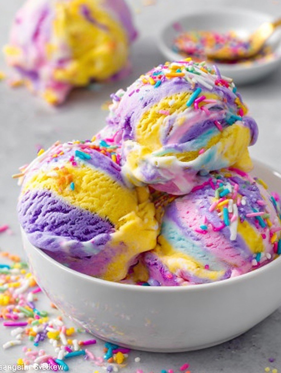 Bunte Eiscreme selbst machen: Ein einfaches Rezept image 2