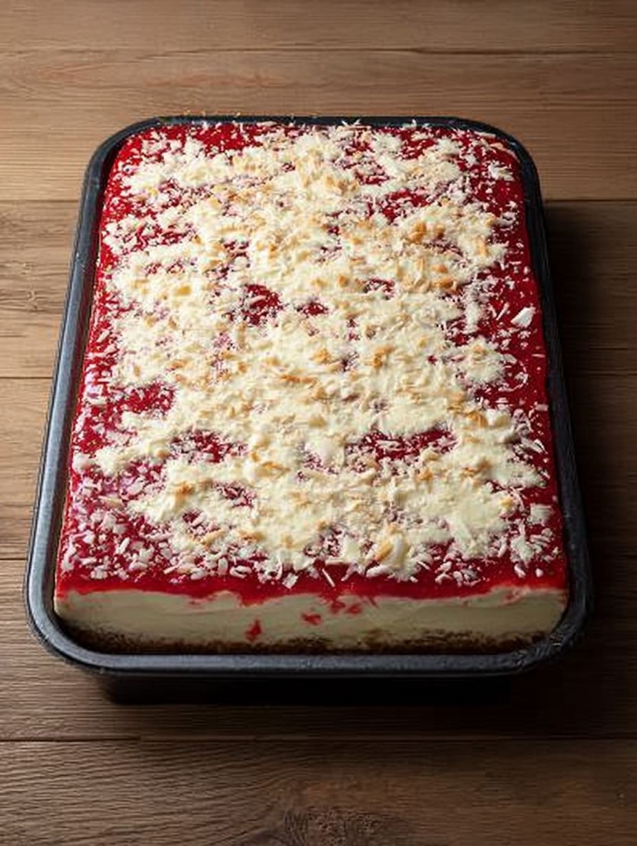 Leckeres Blechkuchen-Rezept mit fruchtiger Himbeerhaube image 2