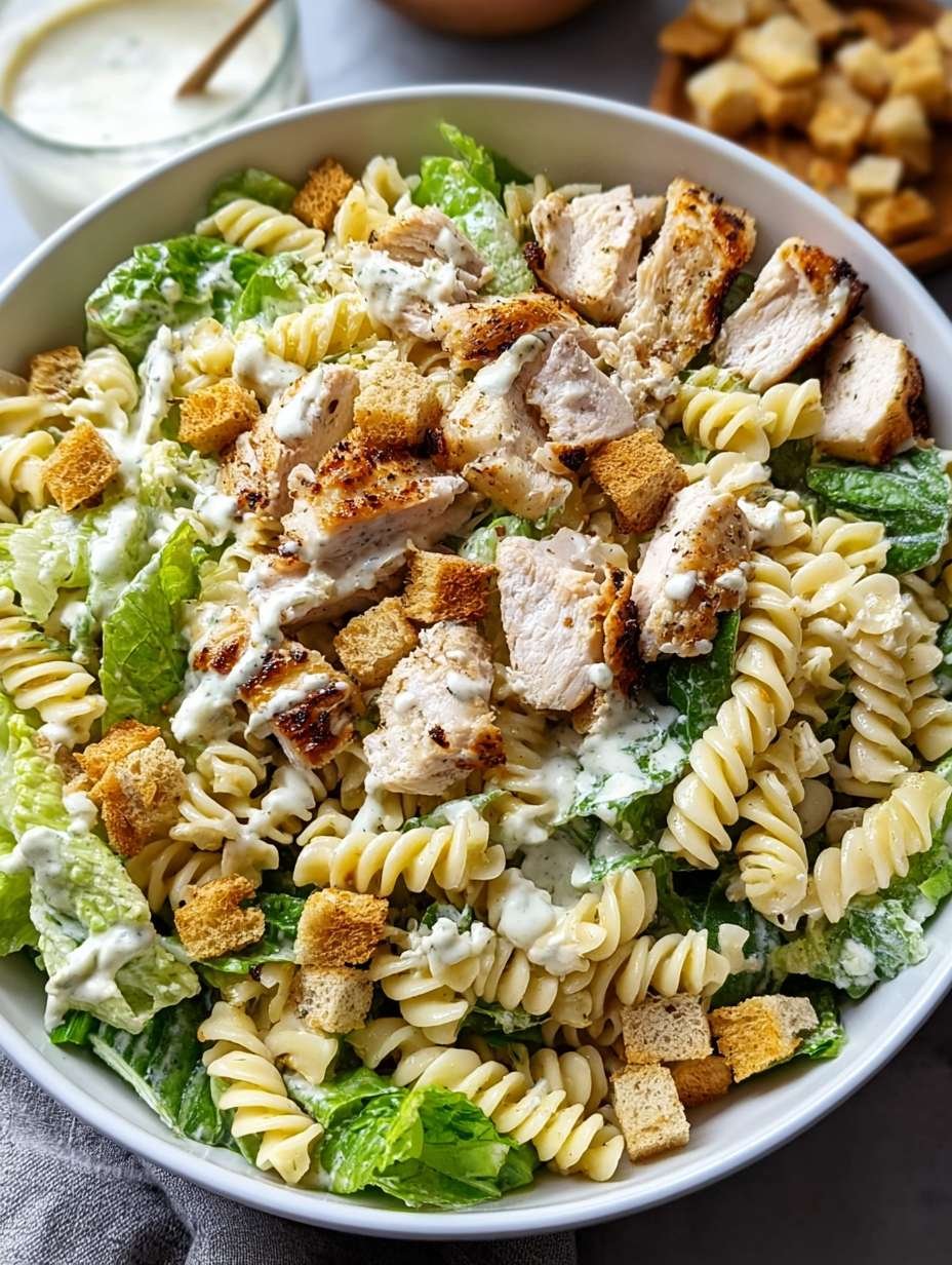Leckeres Caesar Nudelsalat Rezept für den Sommergenuss image 2