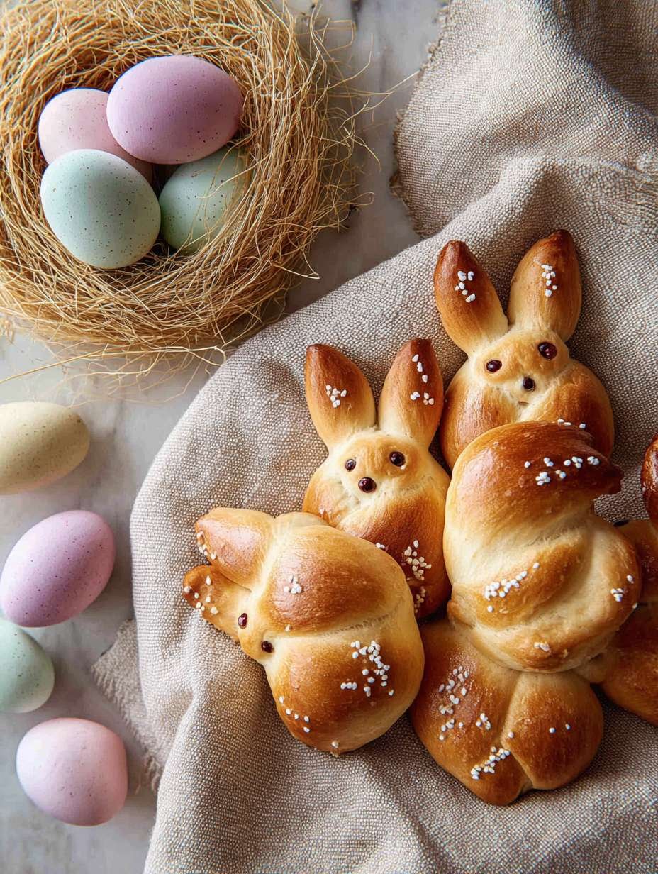 Osterhasen aus Germteig für ein festliches Frühstück image 2