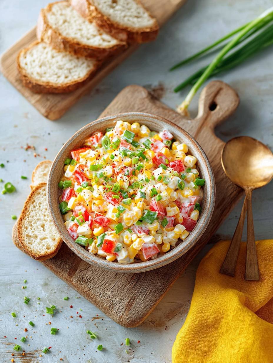 Paprika-Mais-Salat mit frischen Kräutern und Joghurt image 2