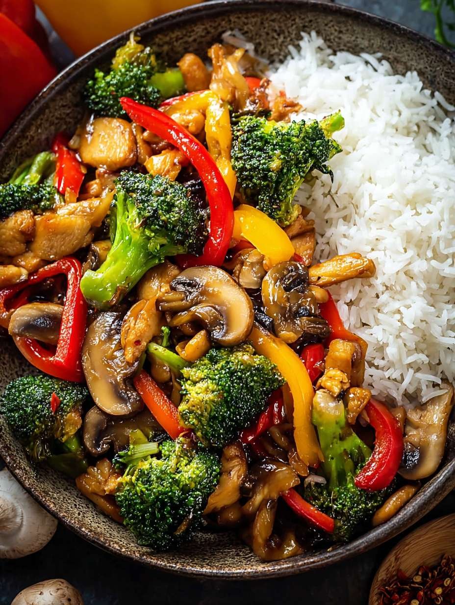 Schnelles Gemüsegericht mit Reis - gesund und lecker image 2