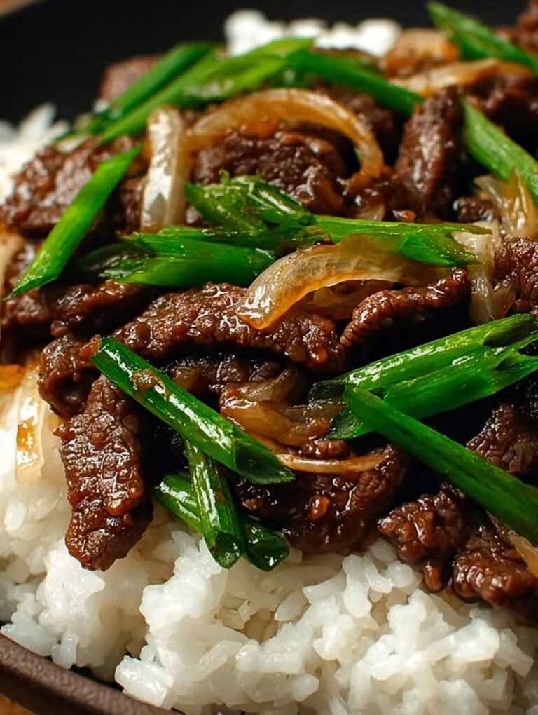 Schnelles Rezept für chinesisches Rindfleisch mit Reis