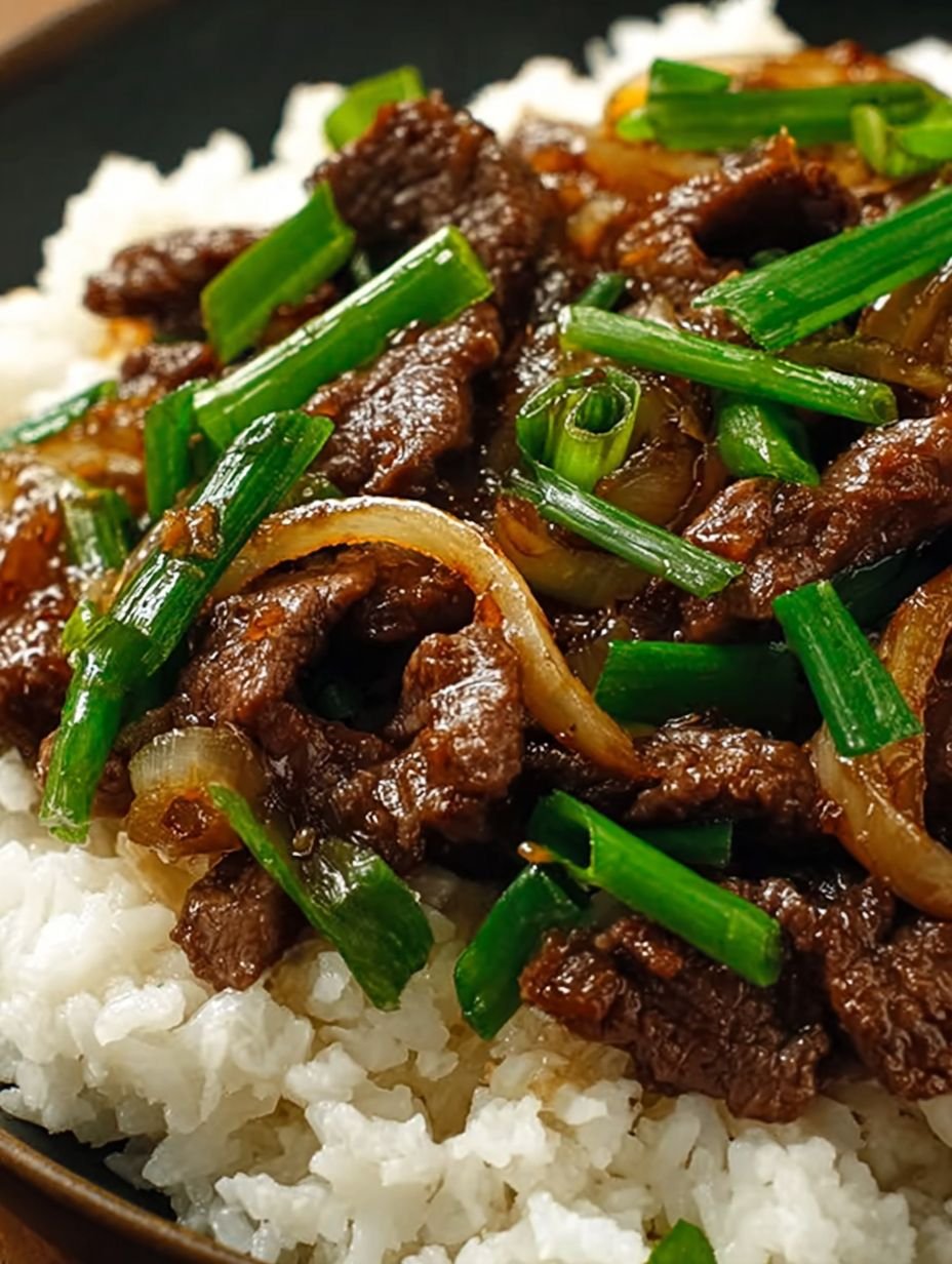 Schnelles Rezept für chinesisches Rindfleisch mit Reis image 2